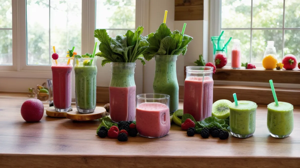 How I Batch Prep Healthy Smoothies for Weight Loss Every Week — quart-sized freezer bags lined up for busy-mom meal prep