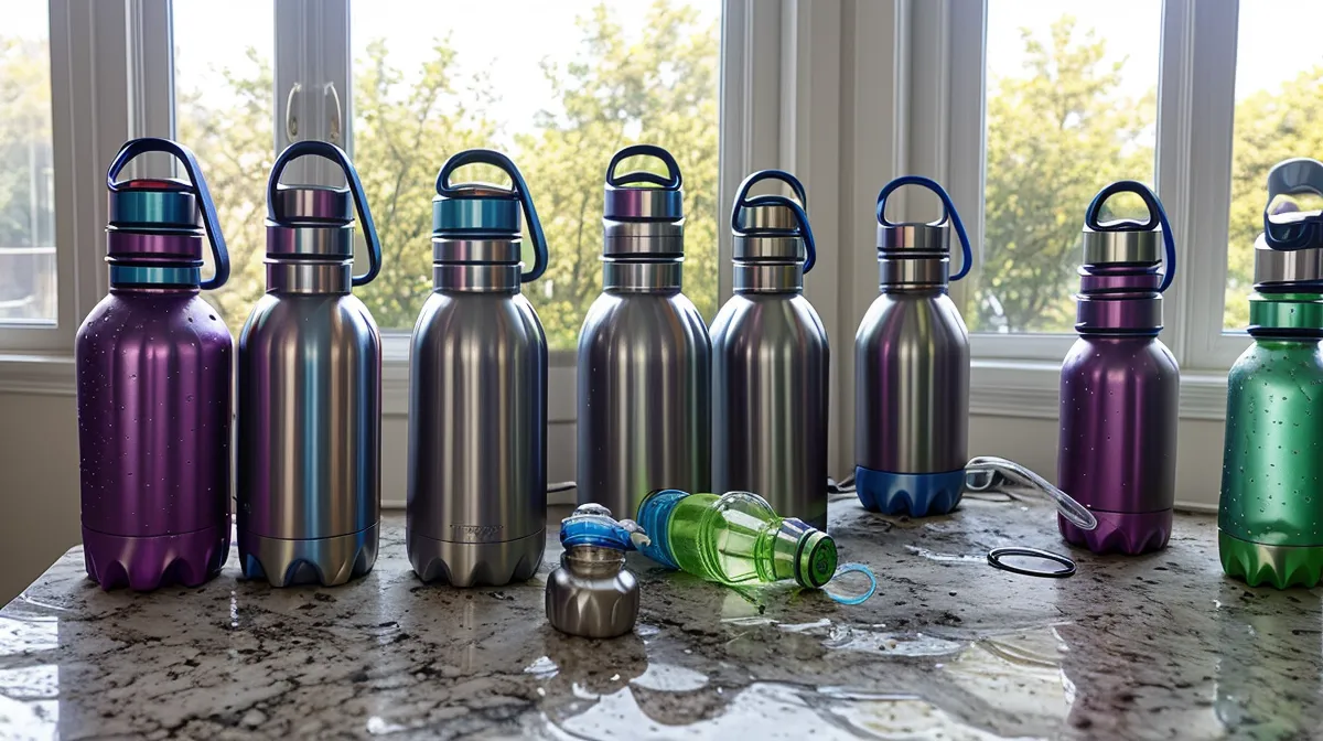 Hydration hacks for suburban mom life — juggling water bottles during the school drop-off rush